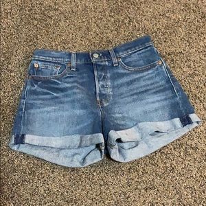 Levi’s High Waisted Jean Shorts